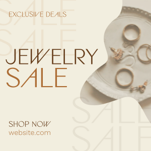 Organic Minimalist Jewelry Sale Instagram post Image Preview