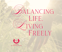 Balanced Life Motivation Facebook Post Design