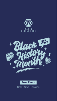 Fun Black History Month Facebook Story Design
