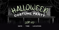 Haunted Halloween Party Facebook Ad Image Preview