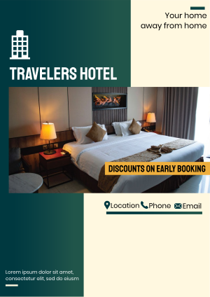 Travelers Hotel Flyer Image Preview