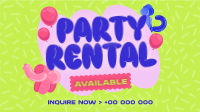 Cutesy Party Rental Animation Preview