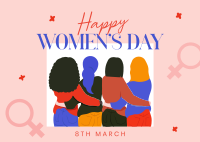 Global Women's Day Postcard Design