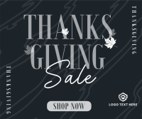 Thanksgiving Autumn Shop Sale Facebook Post Design