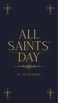 Solemn Saints' Day Facebook story Image Preview
