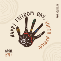 Freedom Day Hand Linkedin Post Image Preview