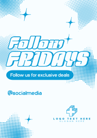 Follow Us Friday Flyer Design