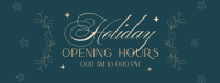 Elegant Holiday Opening Facebook Cover Design