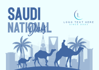 Celebrate Saudi National Day Postcard Design