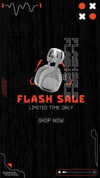 Tech Flash Sale Facebook story Image Preview