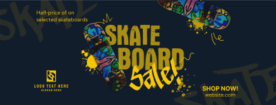 Streetstyle Skateboard Sale Facebook cover Image Preview