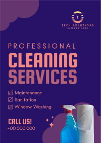 Professional Cleaning Services Poster Image Preview