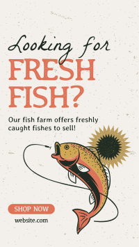 Fresh Fish Farm Facebook Story Design