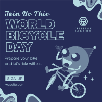 It's Bicycle Day Linkedin Post Image Preview