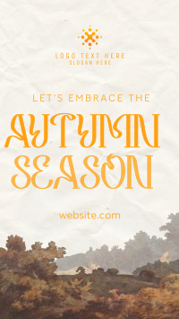 Autumn Days Greeting TikTok Video Design