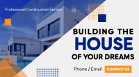 Building Home Construction Facebook Event Cover Design