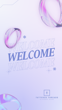 Abstract Welcome Page TikTok Video Image Preview