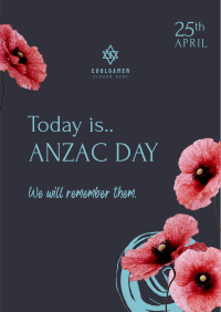Anzac Day Message Poster Image Preview