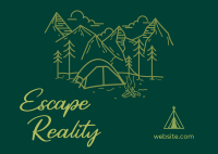Escape Reality Postcard Design