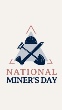 Miner's Day Badge Facebook Story Design