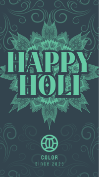 Holi Greeting Flourishes Instagram Reel Image Preview