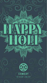 Holi Greeting Flourishes Instagram reel Image Preview