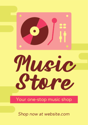 Premium Music Store Flyer Image Preview