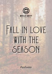 Minimalist Autumn Season Quotes Poster Image Preview