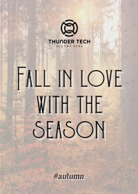 Minimalist Autumn Season Quotes Poster Image Preview