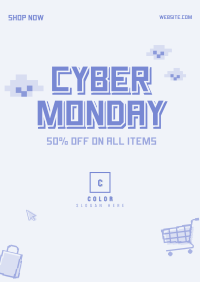 Pixel Cyber Monday Poster Image Preview
