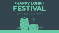 Happy Lohri Festival Facebook event cover Image Preview