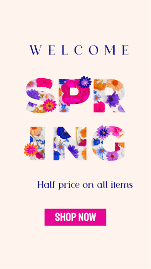 Modern Spring Sale Instagram reel Image Preview