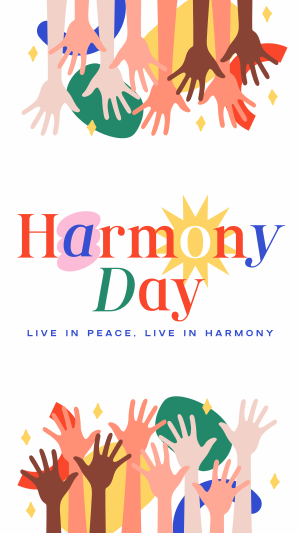 Simple Harmony Day Facebook story Image Preview