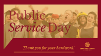 Public Service Day Animation Image Preview