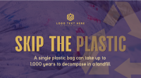 Sustainable Zero Waste Plastic Facebook Event Cover Design