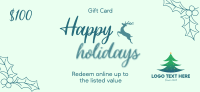 Festive Holiday Party Gift Certificate Image Preview
