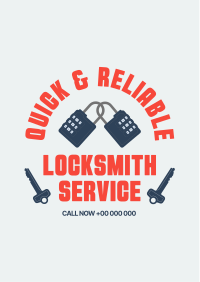 Locksmith Badge Flyer Design