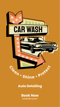 Car Wash Signage Instagram story Image Preview