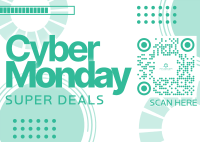 Simple Cyber Monday Postcard Design