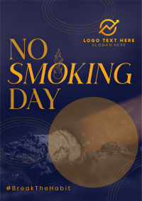 Modern No Smoking Day Poster Image Preview