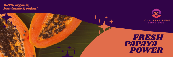 Flawless Papaya Derma Twitter Header Design Image Preview