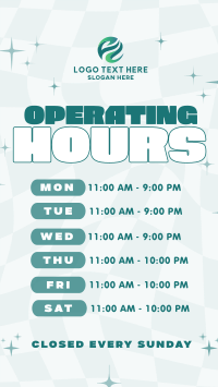 Quirky Operating Hours Instagram Story Design