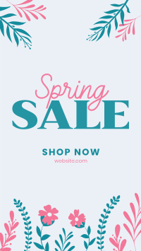 Floral Spring Sale Video Image Preview