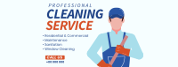 Janitorial Cleaning Facebook Cover Design