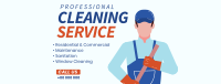 Janitorial Cleaning Facebook cover Image Preview