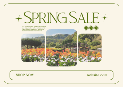 Spring Time Sale Postcard Image Preview