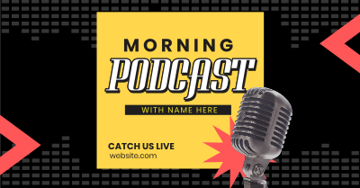 Morning Podcast Stream Facebook ad Image Preview