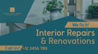 Home Interior Repair Maintenance Facebook Event Cover Design
