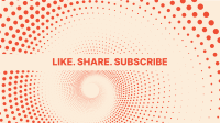 Halftone Spiral Conch YouTube Banner Image Preview