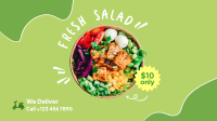 Fresh Salad Delivery Facebook Event Cover Design